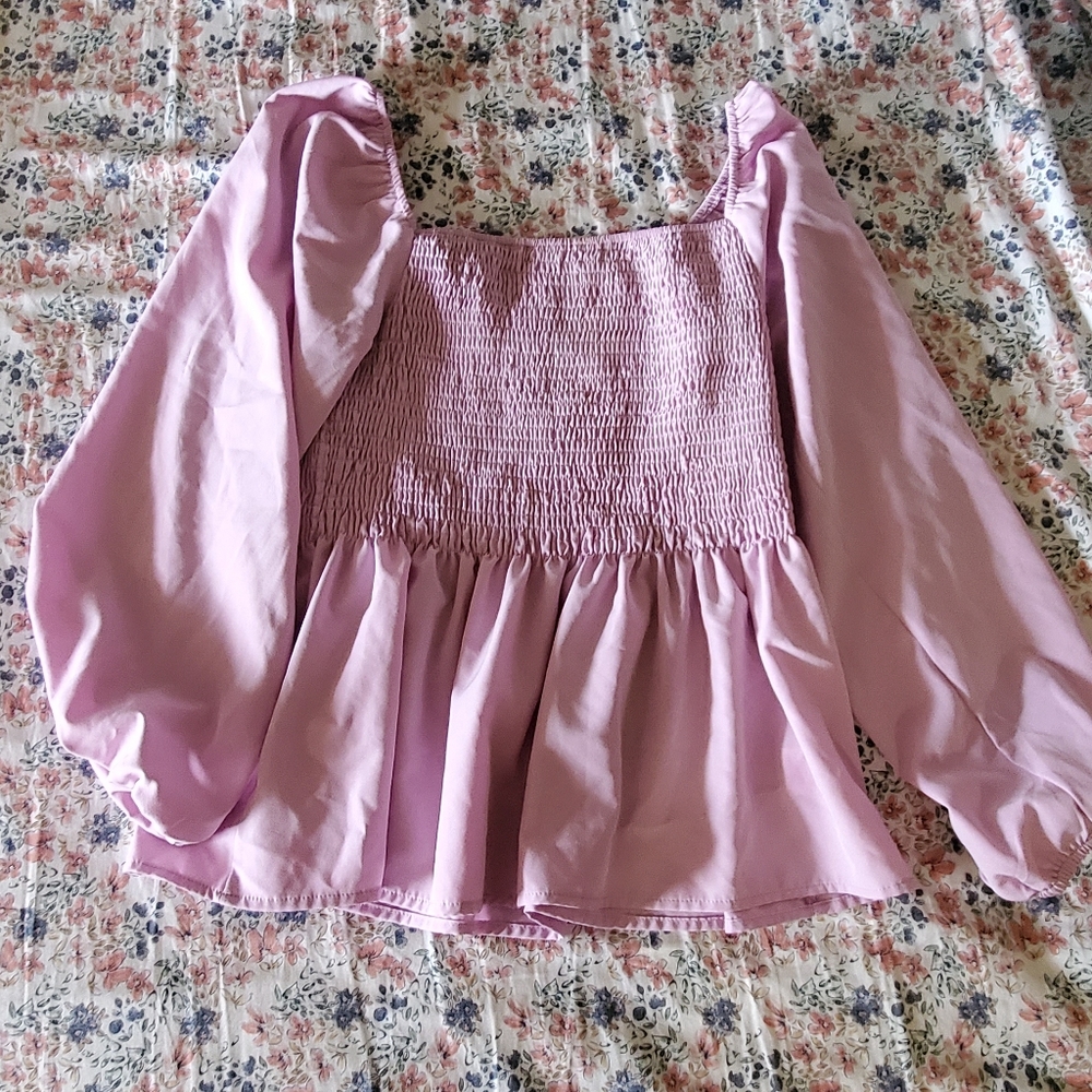 Vibrant pink/purple blouse